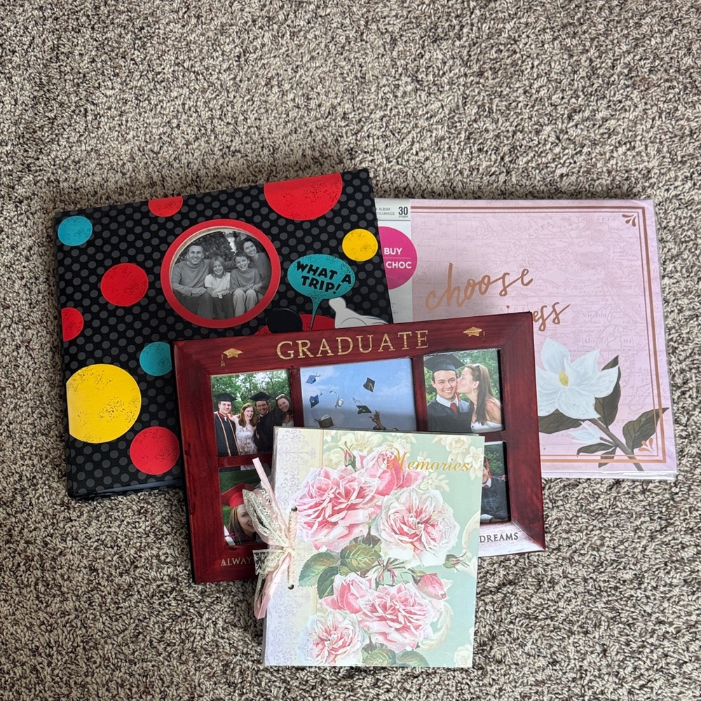 2 Scrapbooks and 2 photo Albulms.